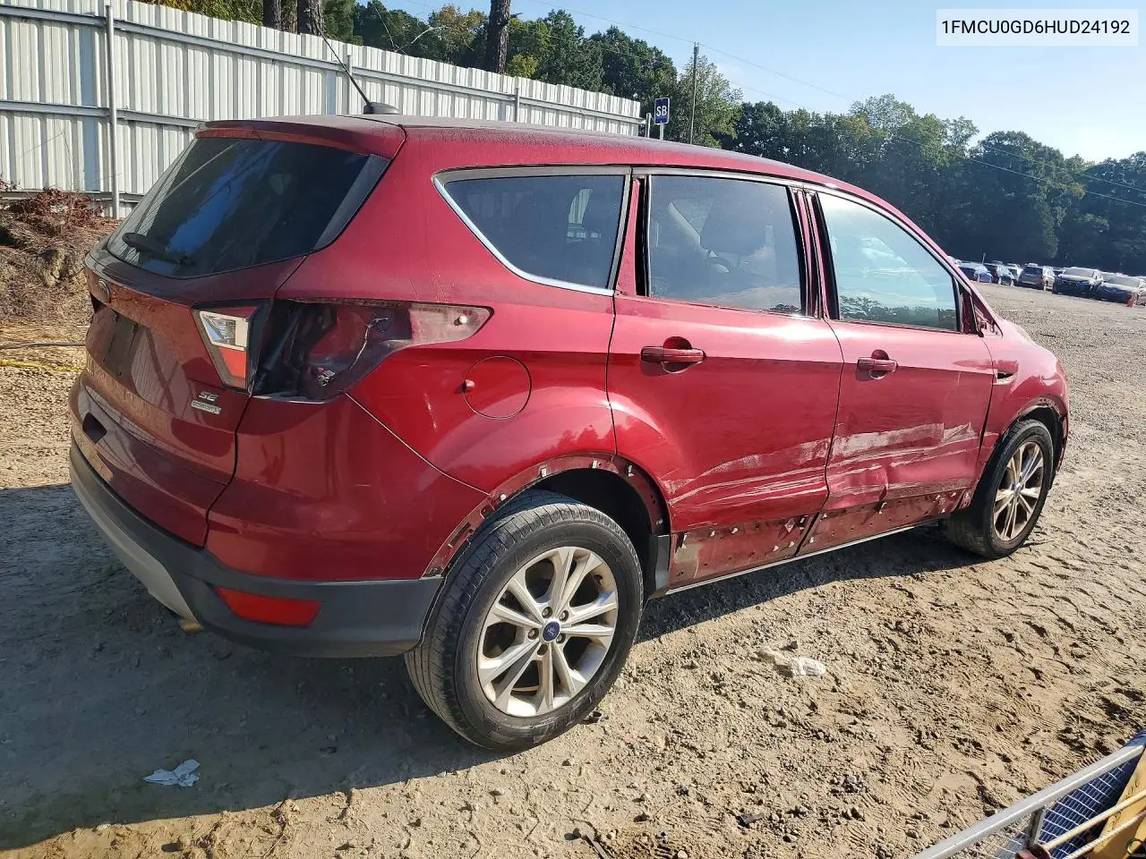 2017 FORD ESCAPE VIN 1FMCU0GD6HUD24192 — фото 3