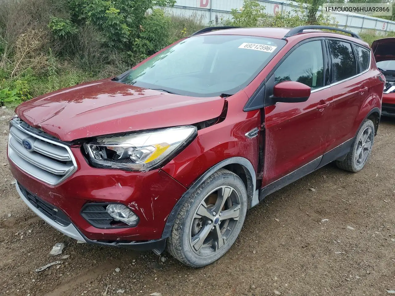 FORD ESCAPE 2017, VIN 1FMCU0G96HUA92866