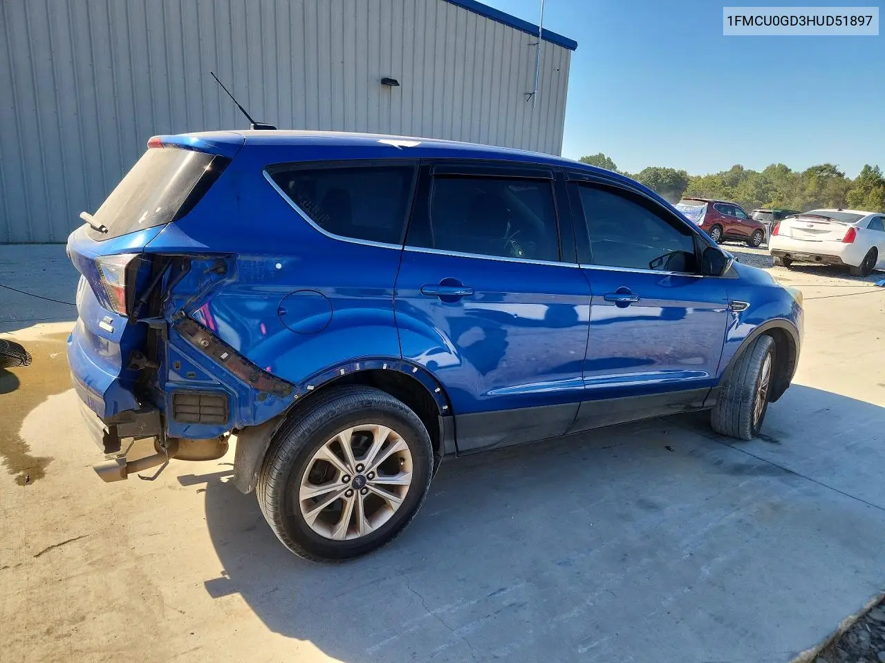 2017 FORD ESCAPE VIN 1FMCU0GD3HUD51897 — фото 3
