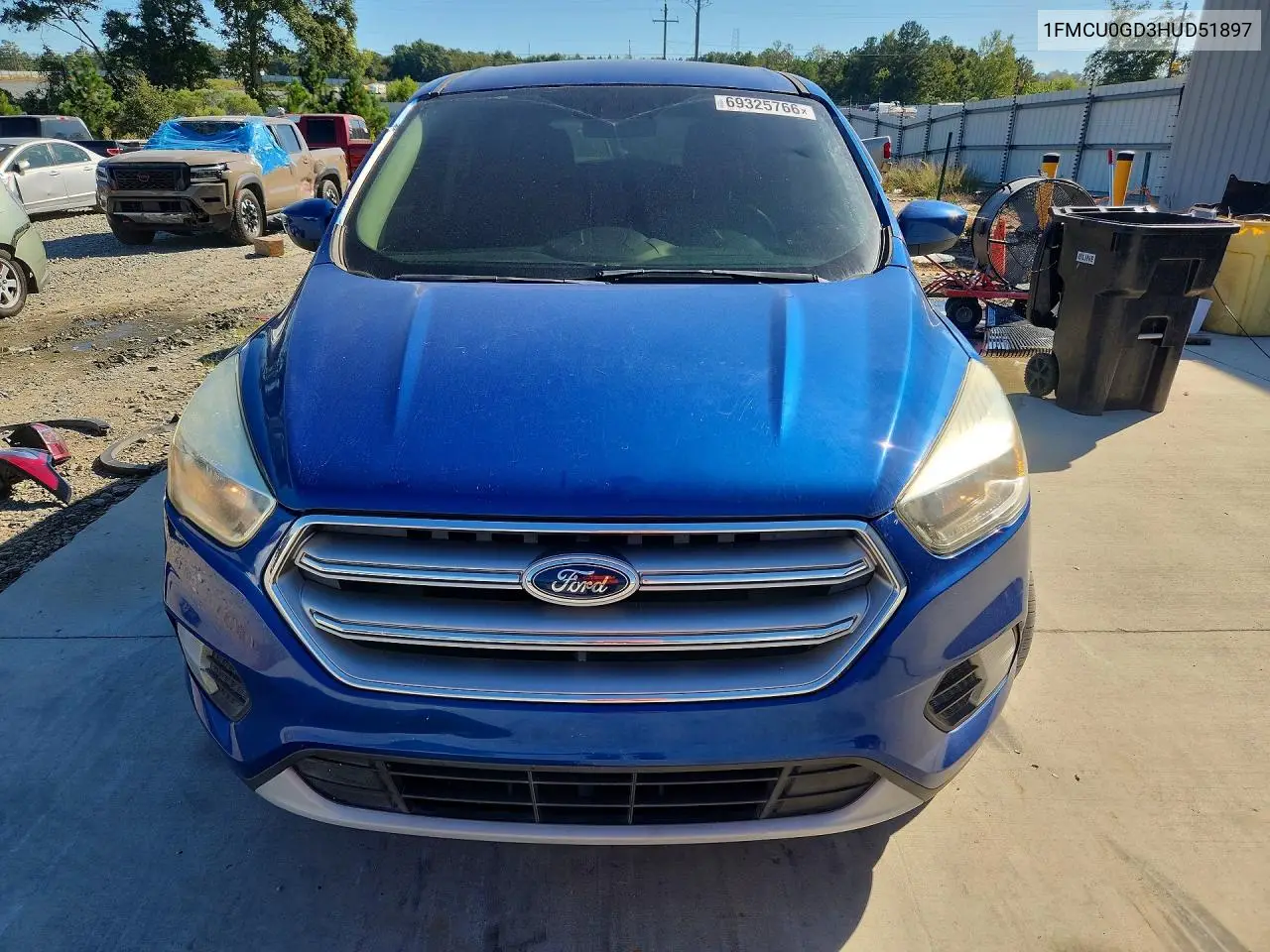 2017 FORD ESCAPE VIN 1FMCU0GD3HUD51897 — фото 5