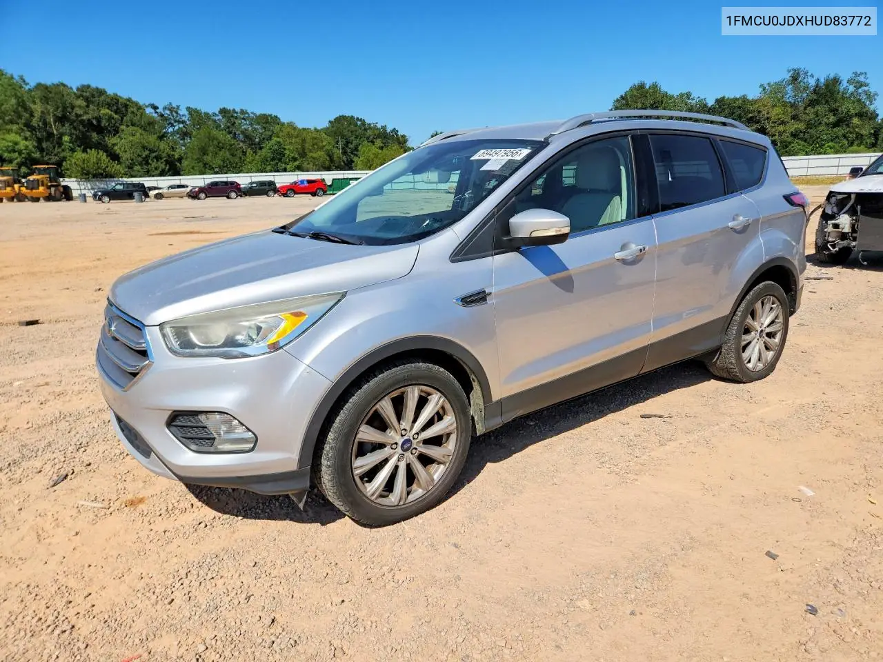 FORD ESCAPE 2017, VIN 1FMCU0JDXHUD83772