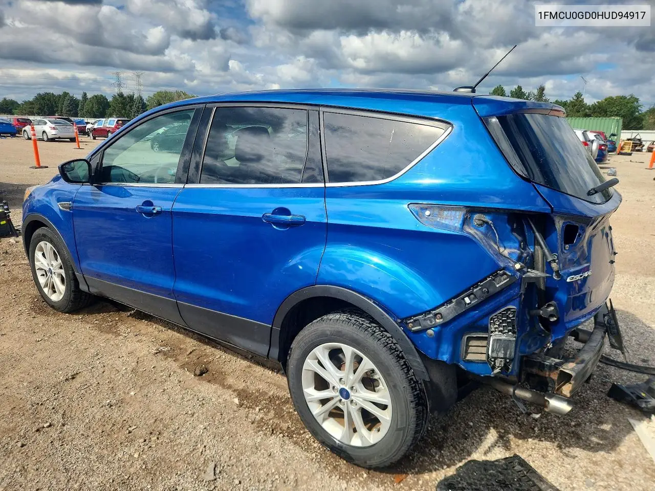2017 FORD ESCAPE VIN 1FMCU0GD0HUD94917 — фото 2