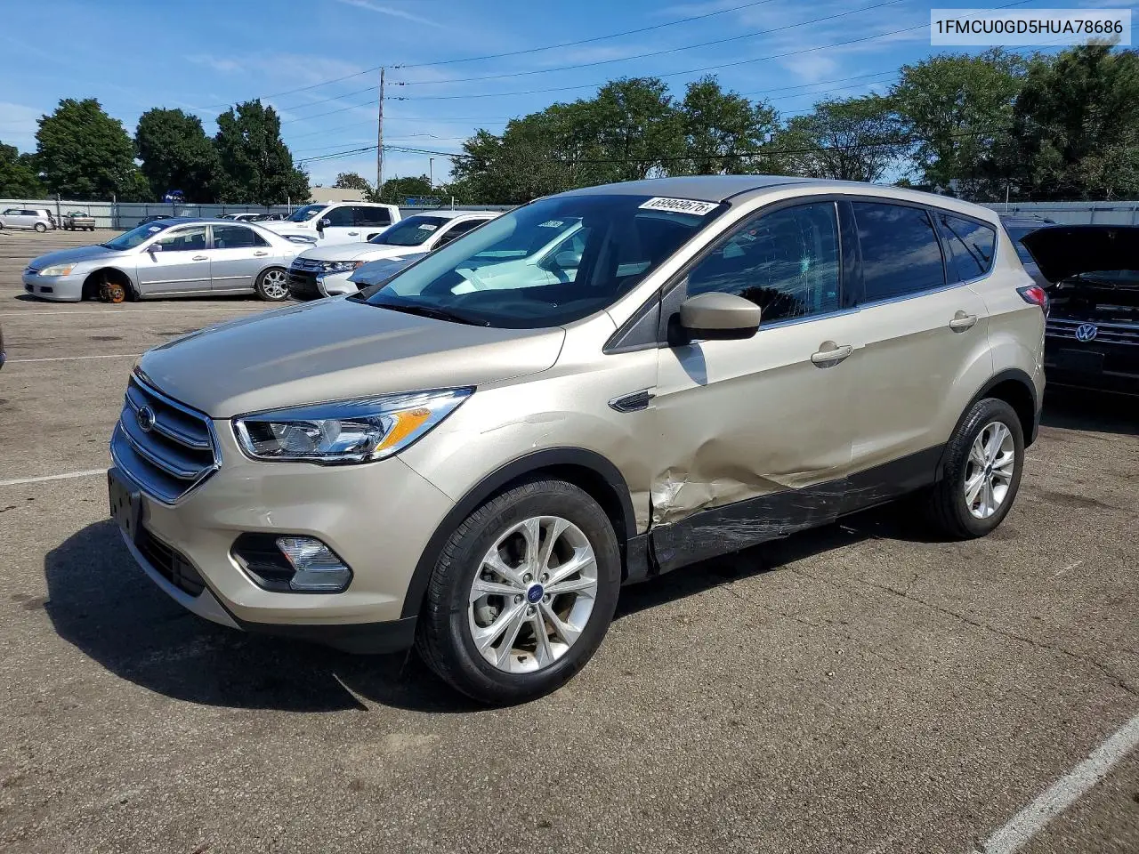 FORD ESCAPE 2017, VIN 1FMCU0GD5HUA78686