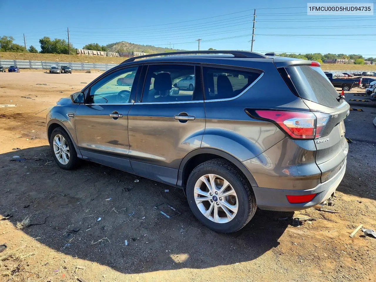 2017 FORD ESCAPE VIN 1FMCU0GD5HUD94735 — фото 4
