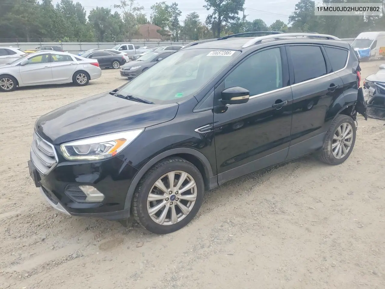 FORD ESCAPE 2017, VIN 1FMCU0JD2HUC07802