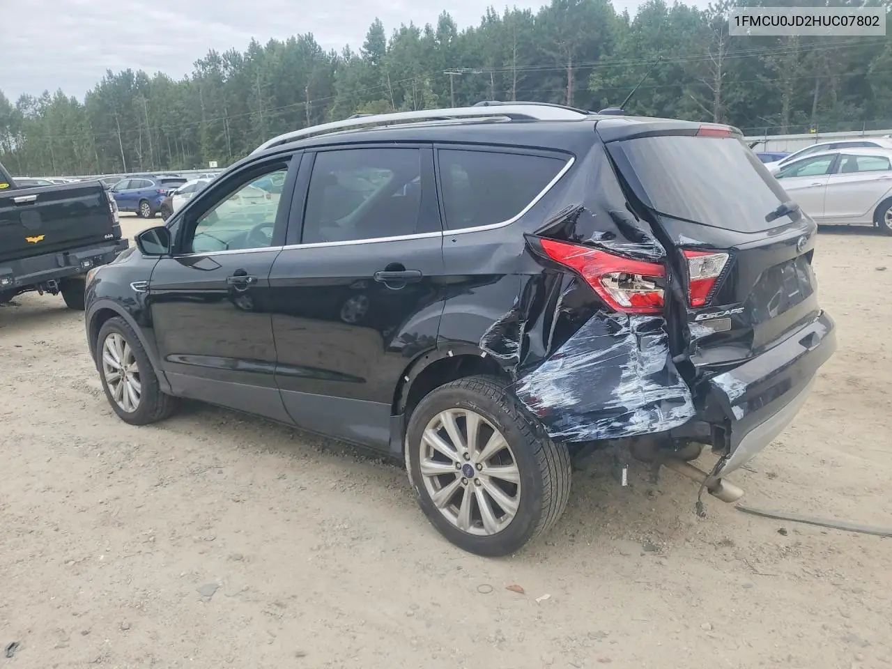 2017 FORD ESCAPE VIN 1FMCU0JD2HUC07802 — фото 2