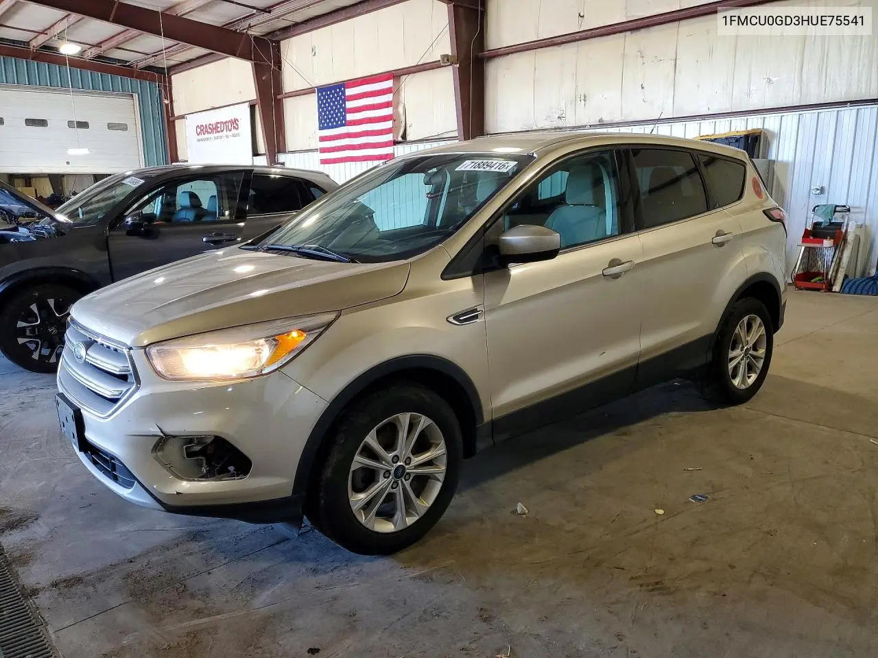 FORD ESCAPE 2017, VIN 1FMCU0GD3HUE75541