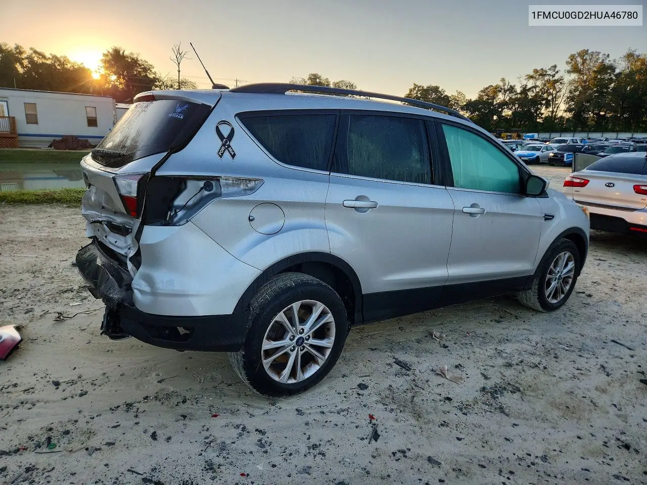 2017 FORD ESCAPE VIN 1FMCU0GD2HUA46780 — фото 3