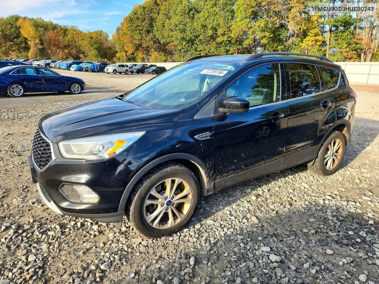 FORD ESCAPE 2017, VIN 1FMCU9GD3HUC30243