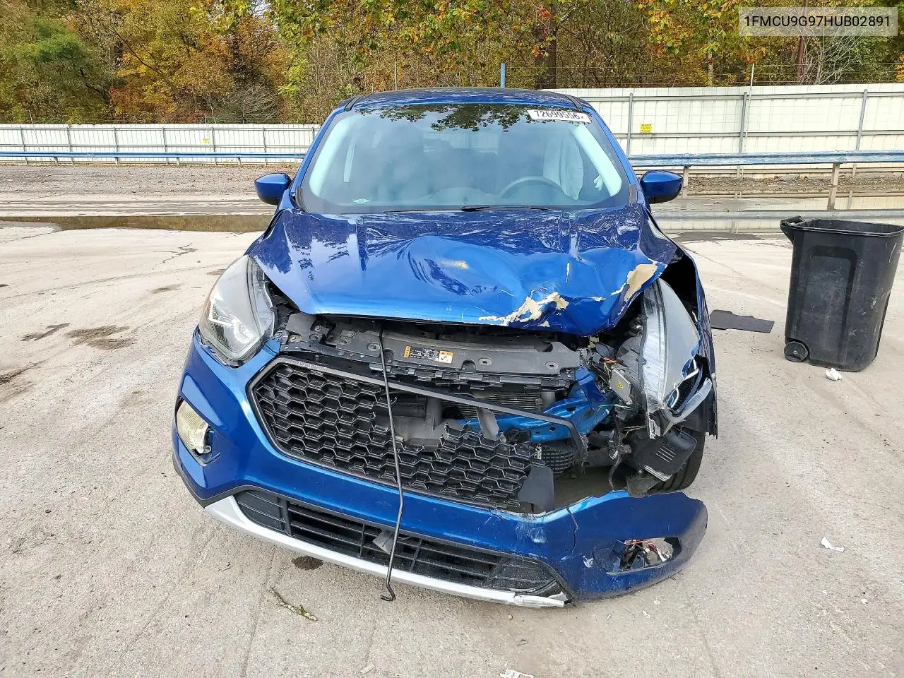 2017 FORD ESCAPE VIN 1FMCU9G97HUB02891 — фото 5