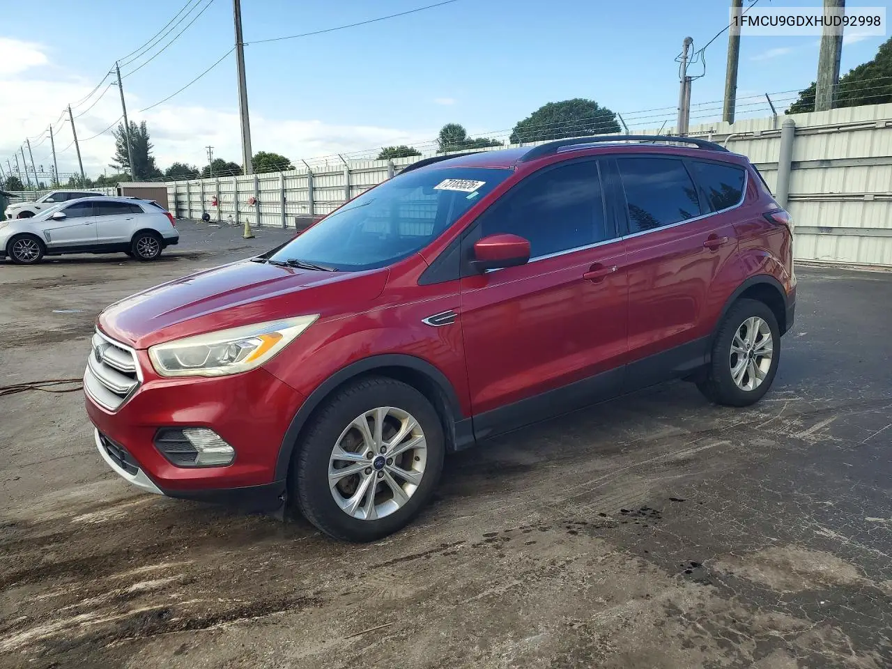 FORD ESCAPE 2017, VIN 1FMCU9GDXHUD92998