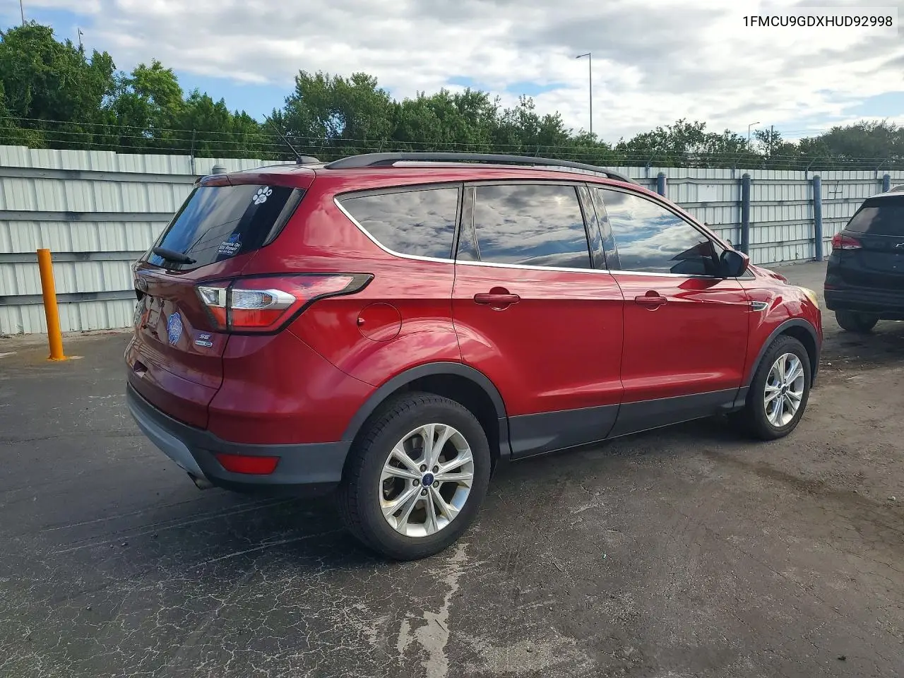 2017 FORD ESCAPE VIN 1FMCU9GDXHUD92998 — фото 3