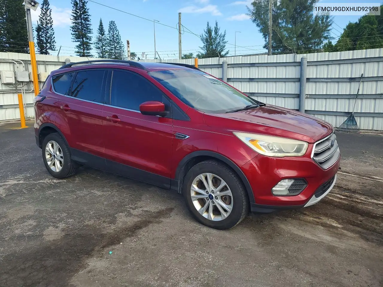 2017 FORD ESCAPE VIN 1FMCU9GDXHUD92998 — фото 4