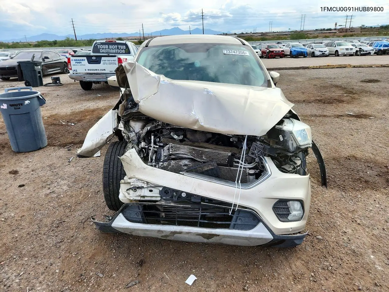 FORD ESCAPE 2017, VIN 1FMCU0G91HUB89800