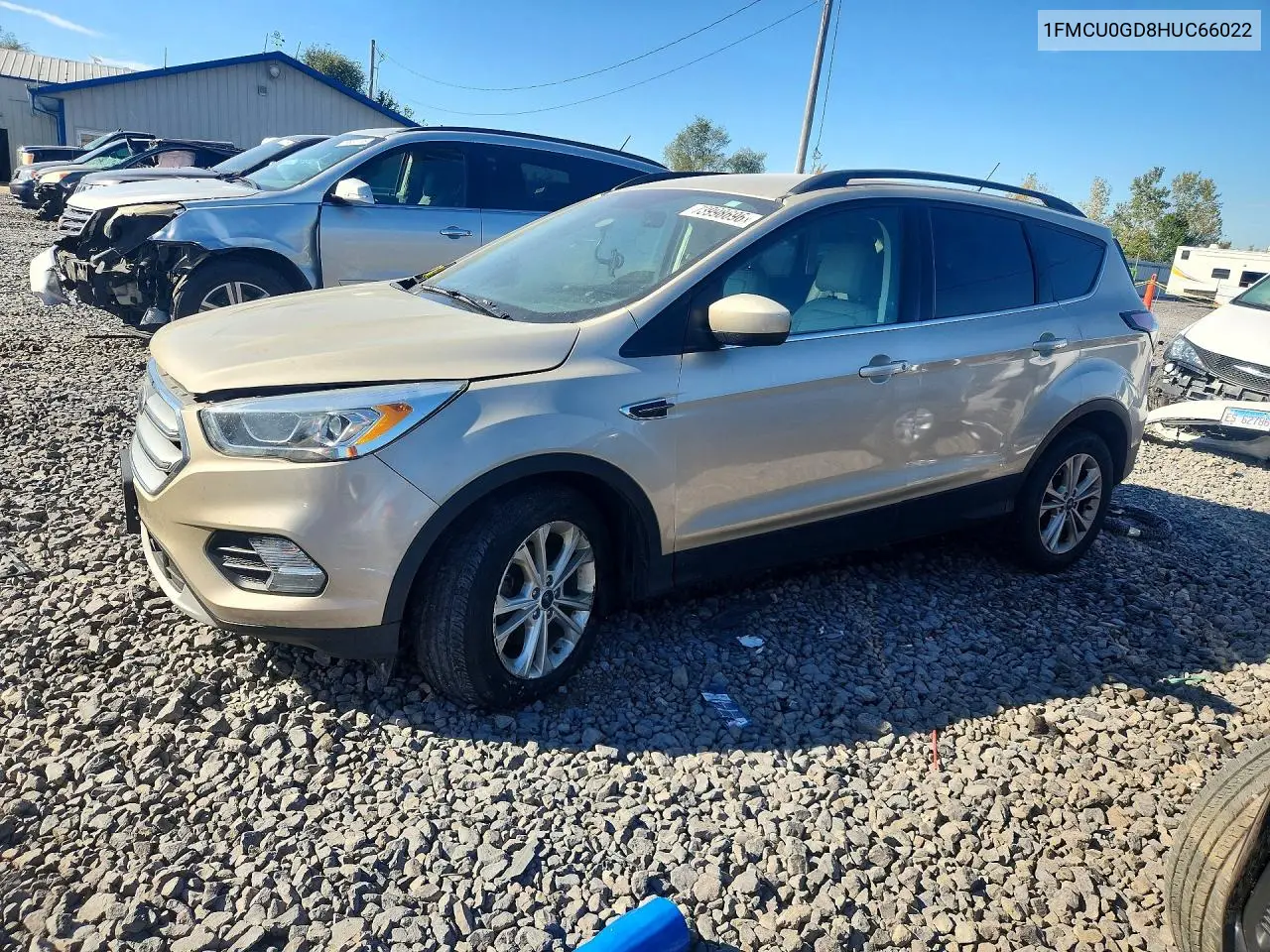 FORD ESCAPE 2017, VIN 1FMCU0GD8HUC66022