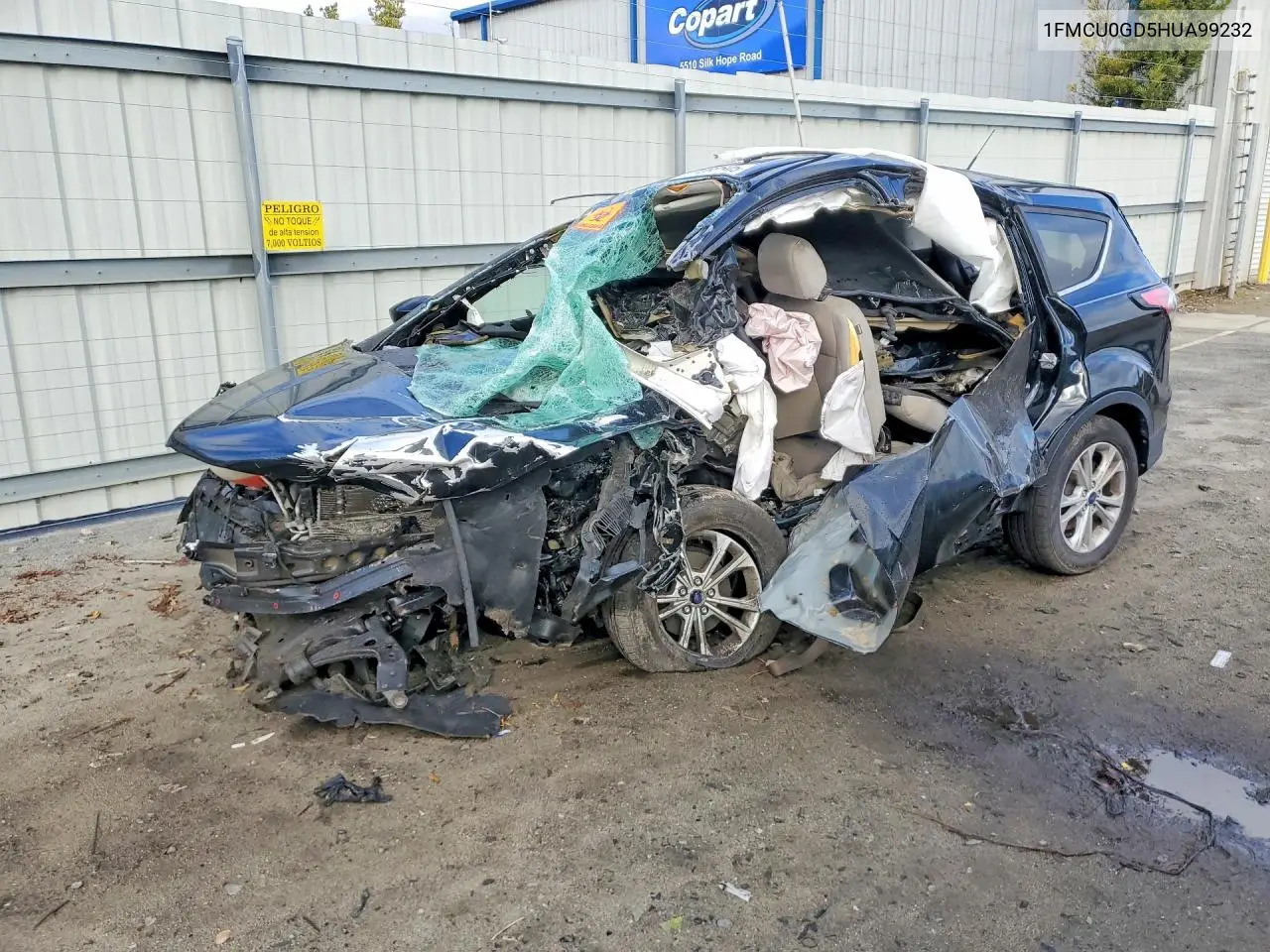 FORD ESCAPE 2017, VIN 1FMCU0GD5HUA99232