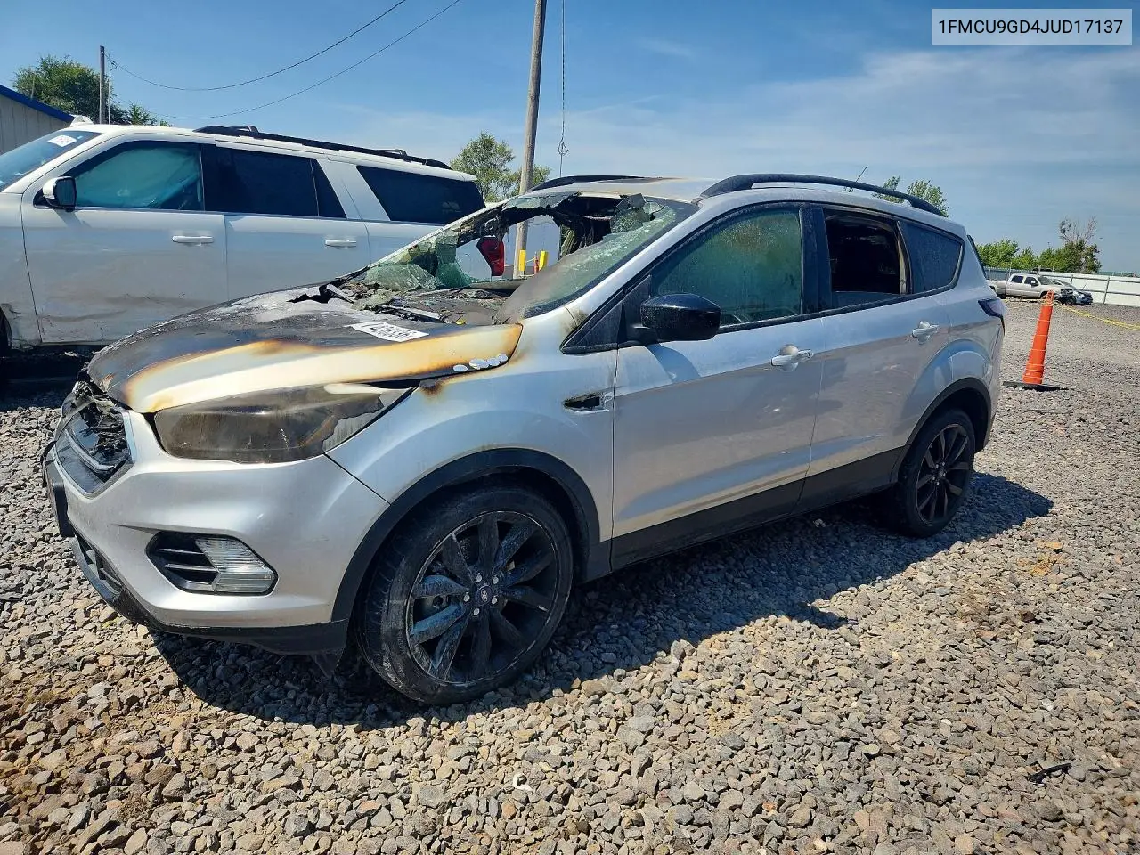 FORD ESCAPE 2018, VIN 1FMCU9GD4JUD17137