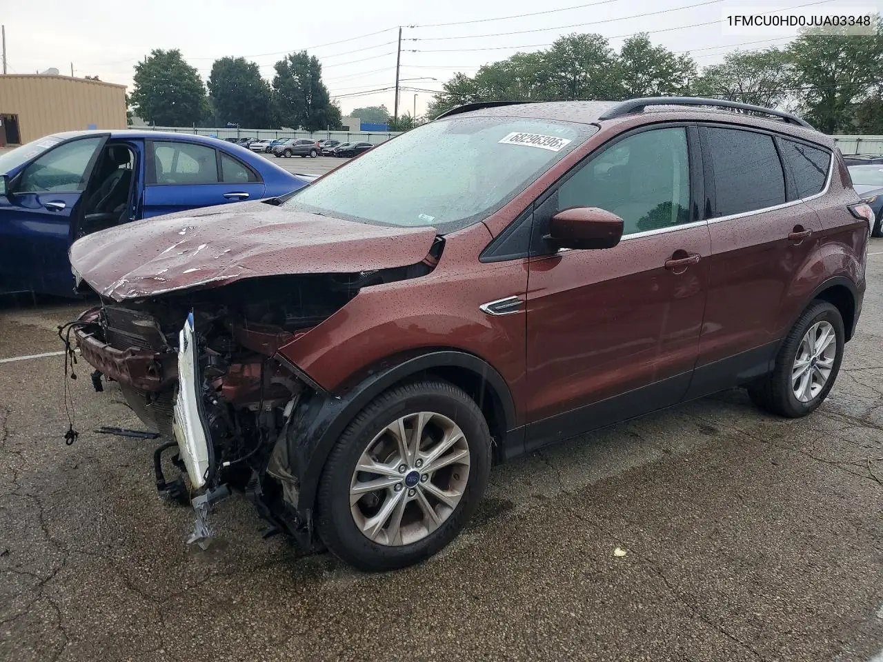 FORD ESCAPE 2018, VIN 1FMCU0HD0JUA03348