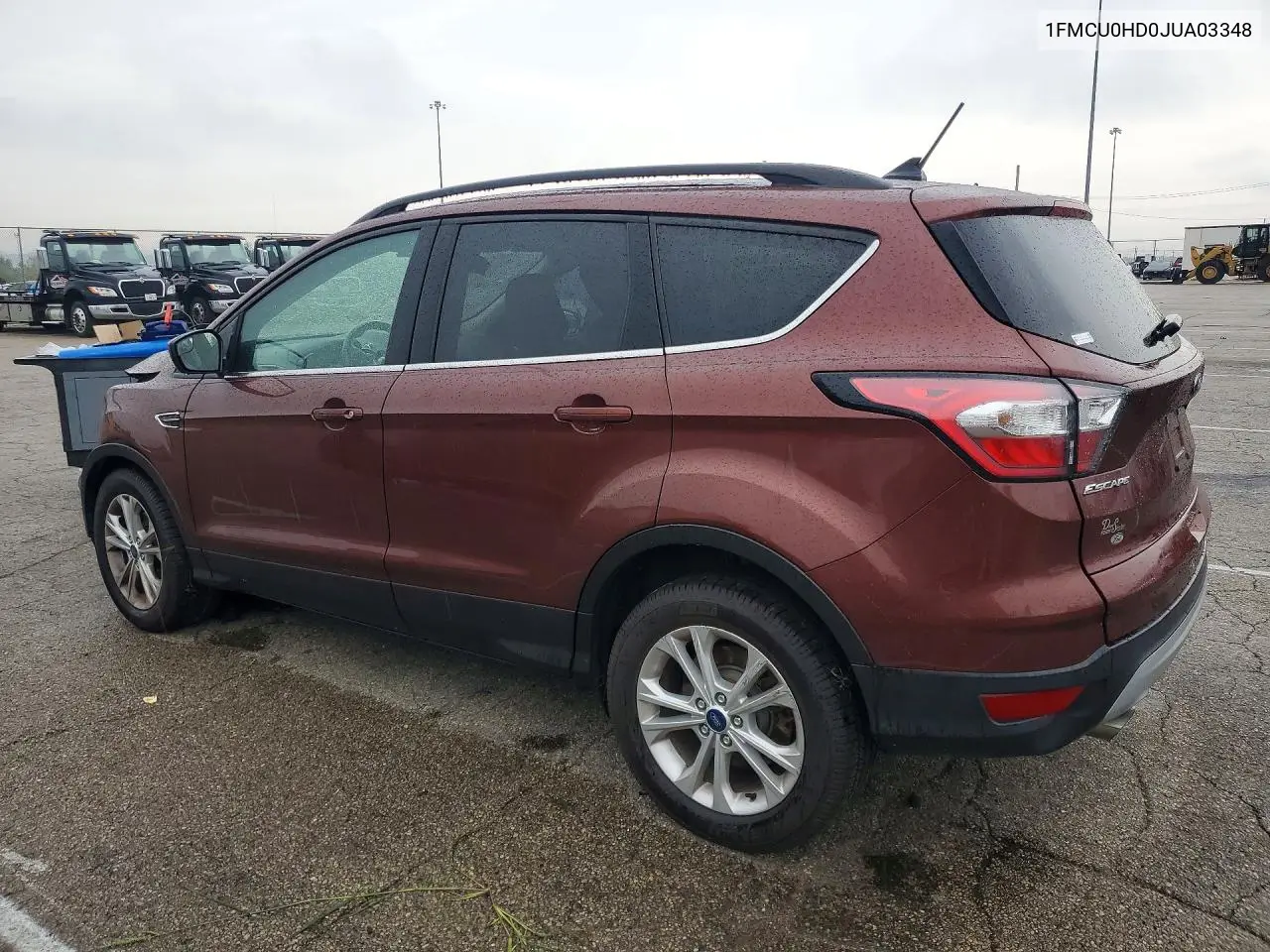 2018 FORD ESCAPE VIN 1FMCU0HD0JUA03348 — фото 2