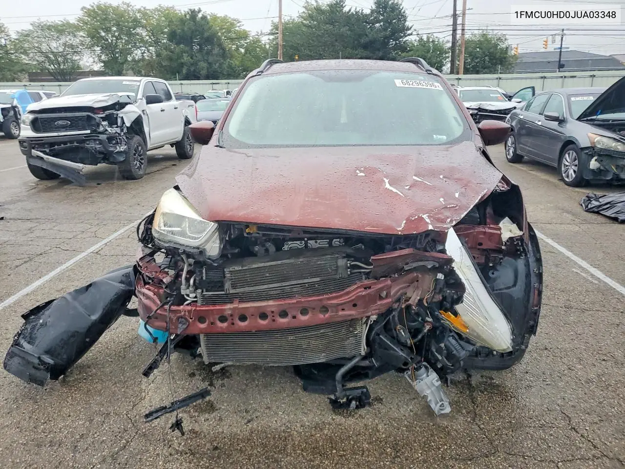2018 FORD ESCAPE VIN 1FMCU0HD0JUA03348 — фото 5