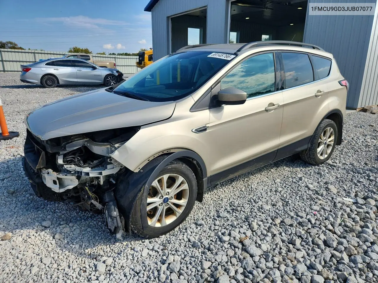 FORD ESCAPE 2018, VIN 1FMCU9GD3JUB07077