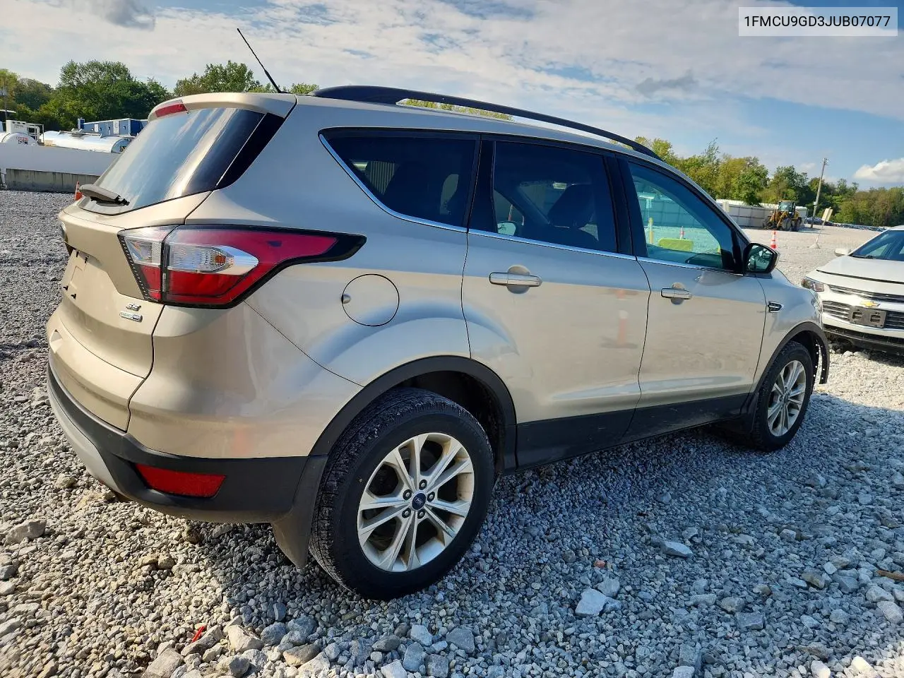 2018 FORD ESCAPE VIN 1FMCU9GD3JUB07077 — фото 3