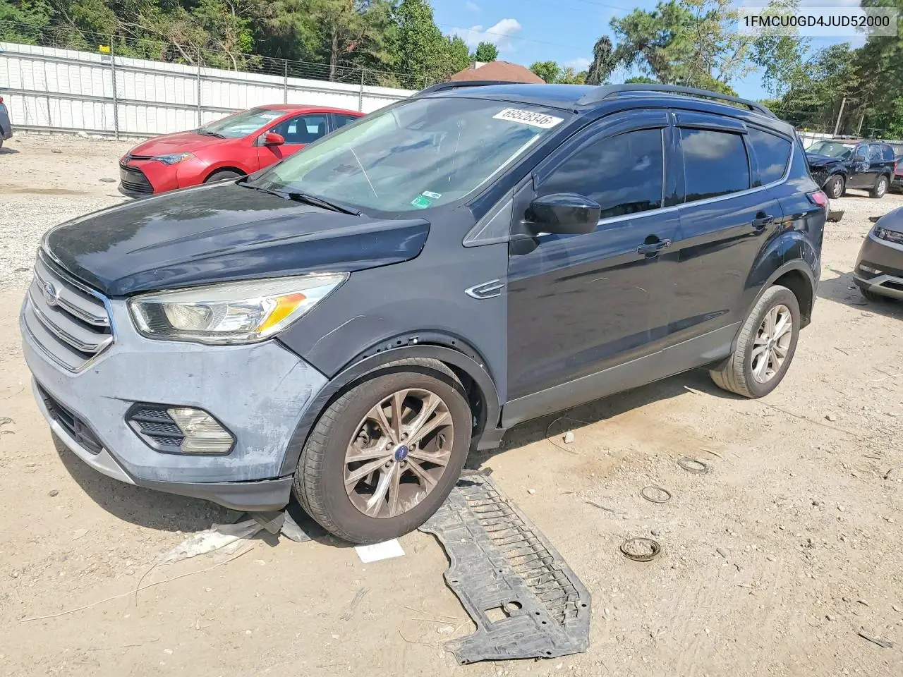 FORD ESCAPE 2018, VIN 1FMCU0GD4JUD52000