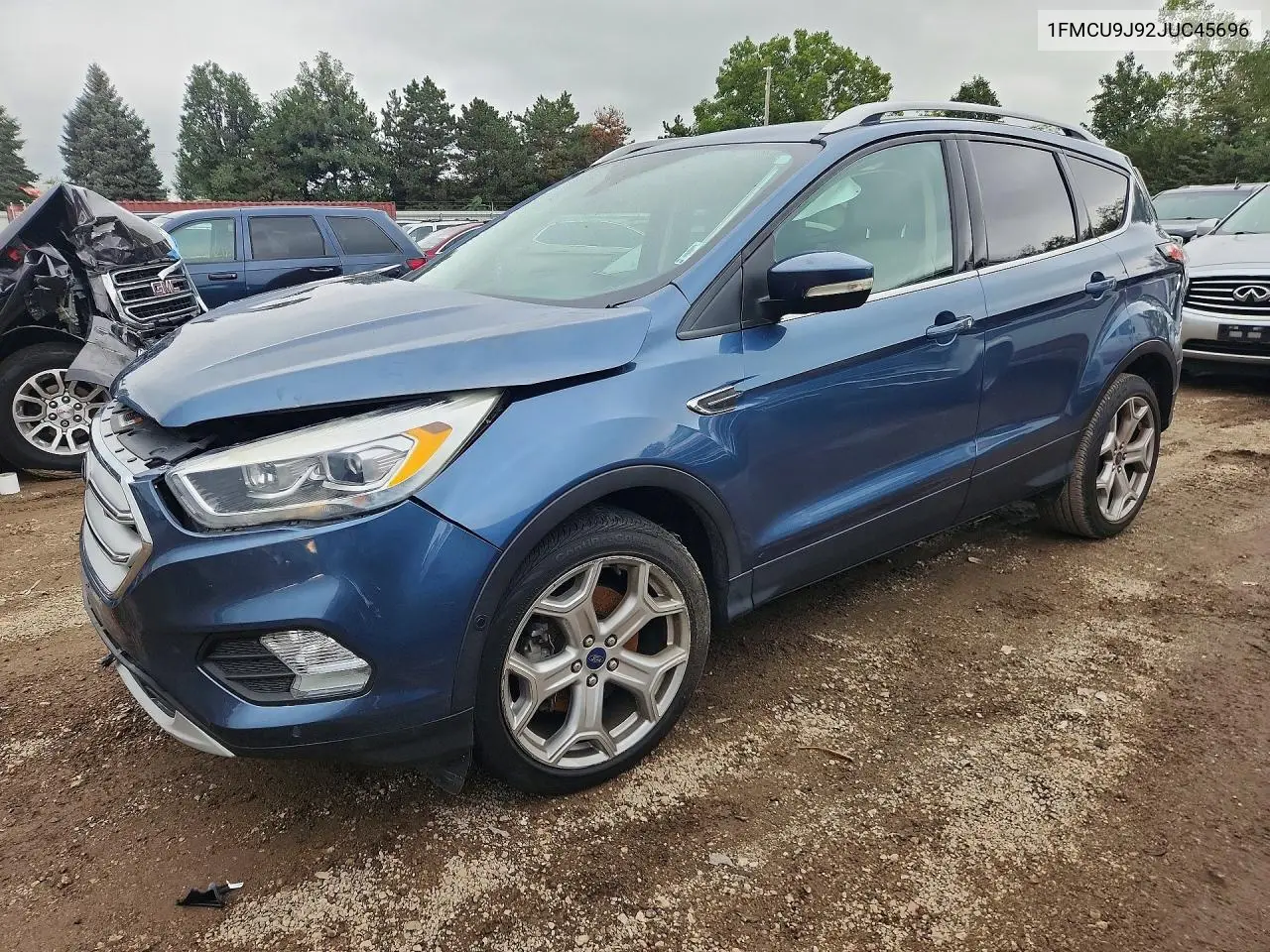 FORD ESCAPE 2018, VIN 1FMCU9J92JUC45696