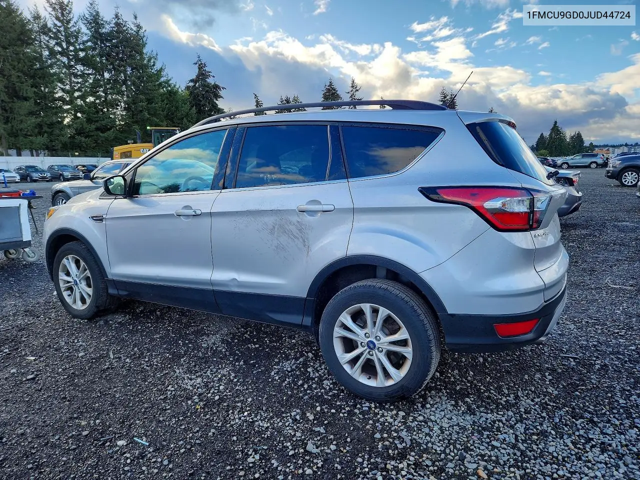 2018 FORD ESCAPE VIN 1FMCU9GD0JUD44724 — фото 2