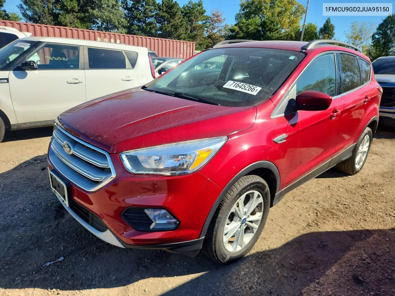 FORD ESCAPE 2018, VIN 1FMCU9GD2JUA95150