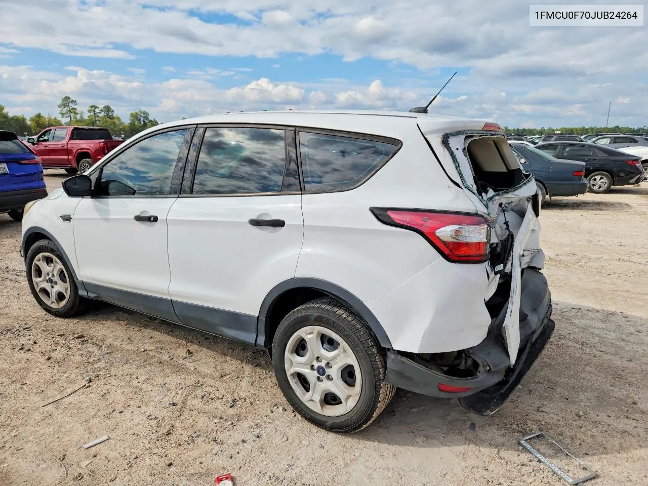 2018 FORD ESCAPE VIN 1FMCU0F70JUB24264 — фото 2