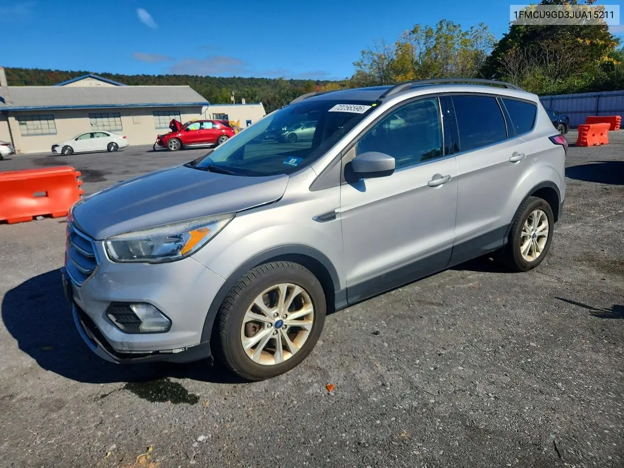 FORD ESCAPE 2018, VIN 1FMCU9GD3JUA15211
