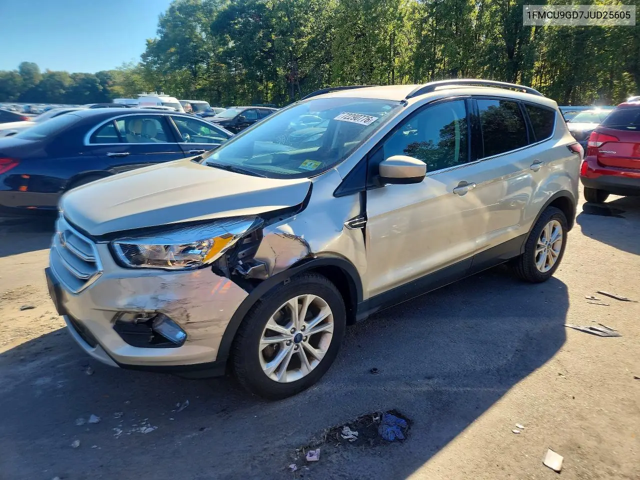 FORD ESCAPE 2018, VIN 1FMCU9GD7JUD25605