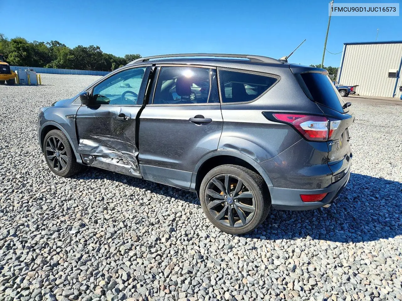 2018 FORD ESCAPE VIN 1FMCU9GD1JUC16573 — фото 2