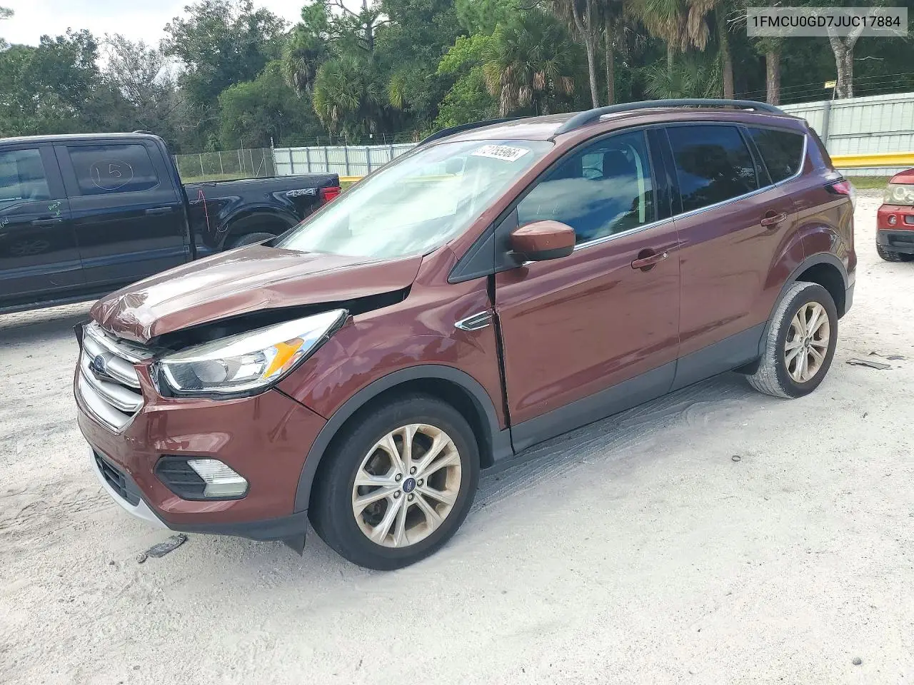 FORD ESCAPE 2018, VIN 1FMCU0GD7JUC17884