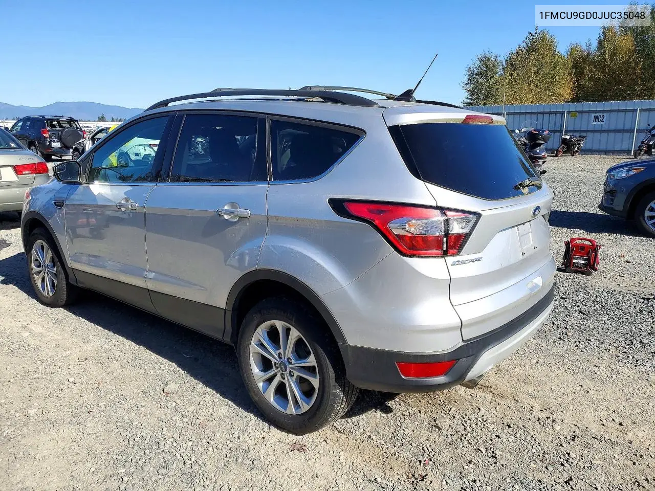 2018 FORD ESCAPE VIN 1FMCU9GD0JUC35048 — фото 2