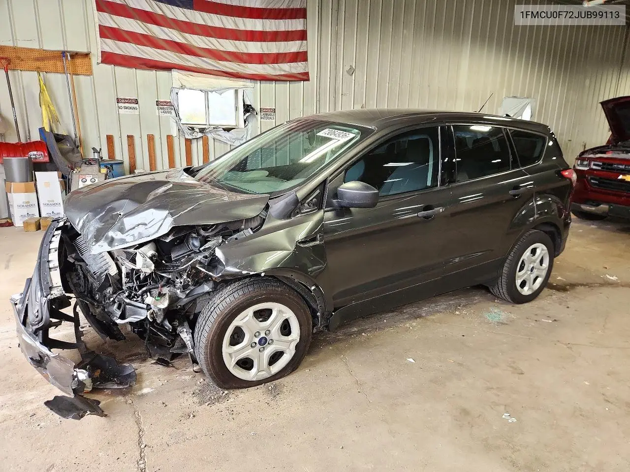 FORD ESCAPE 2018, VIN 1FMCU0F72JUB99113