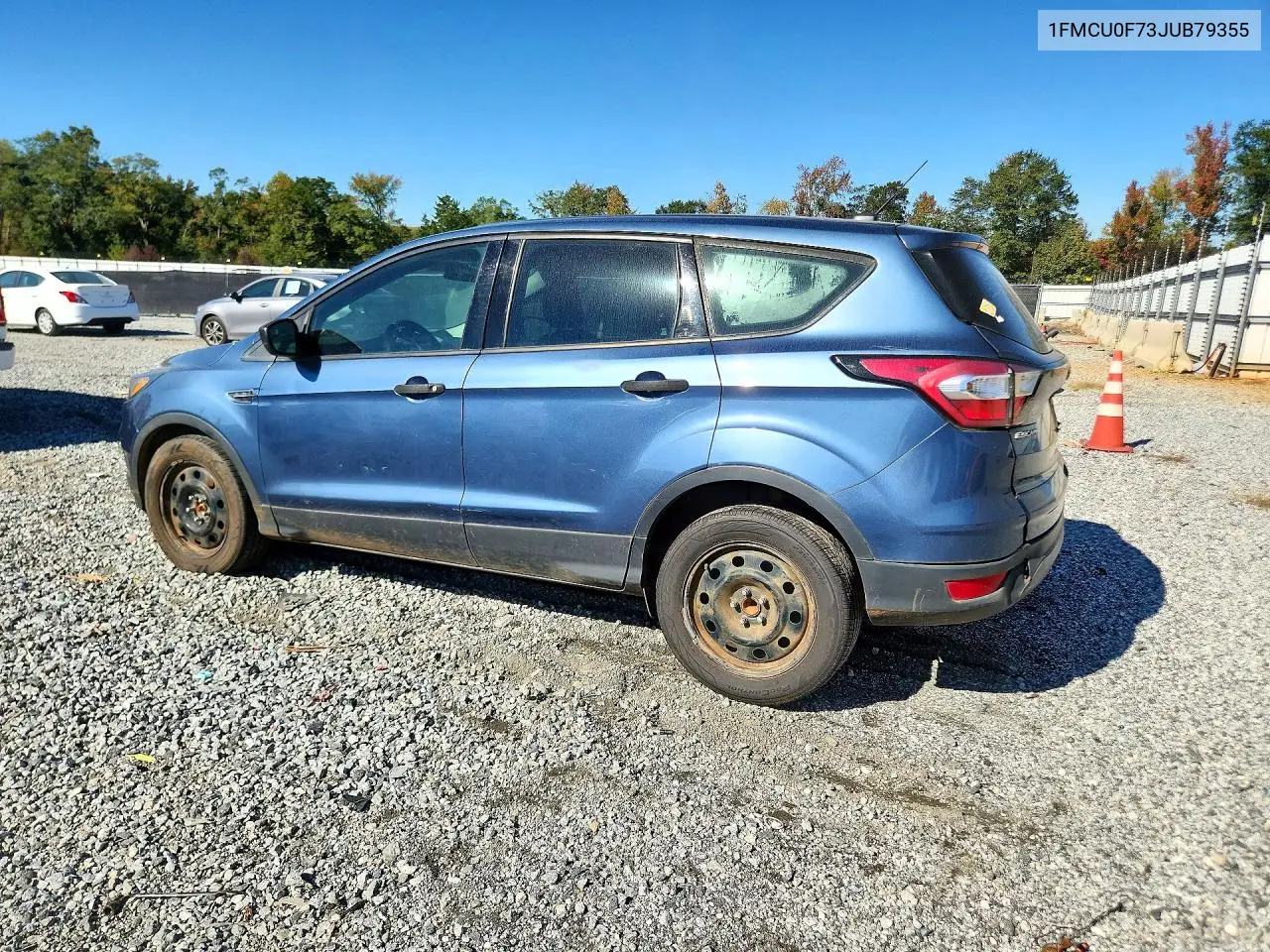 2018 FORD ESCAPE VIN 1FMCU0F73JUB79355 — фото 2
