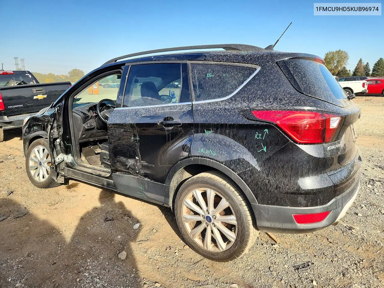 2019 FORD ESCAPE VIN 1FMCU9HD5KUB96974 — фото 2