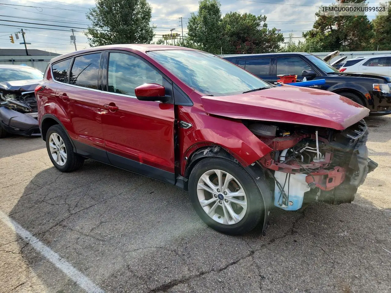 2019 FORD ESCAPE VIN 1FMCU0GD2KUB99523 — фото 4
