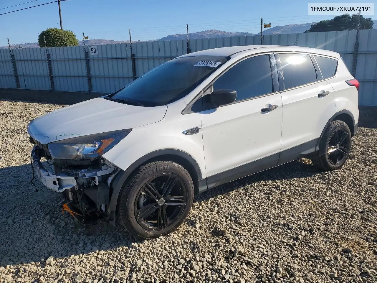 FORD ESCAPE 2019, VIN 1FMCU0F7XKUA72191