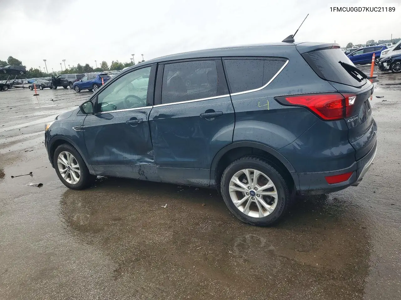 2019 FORD ESCAPE VIN 1FMCU0GD7KUC21189 — фото 2