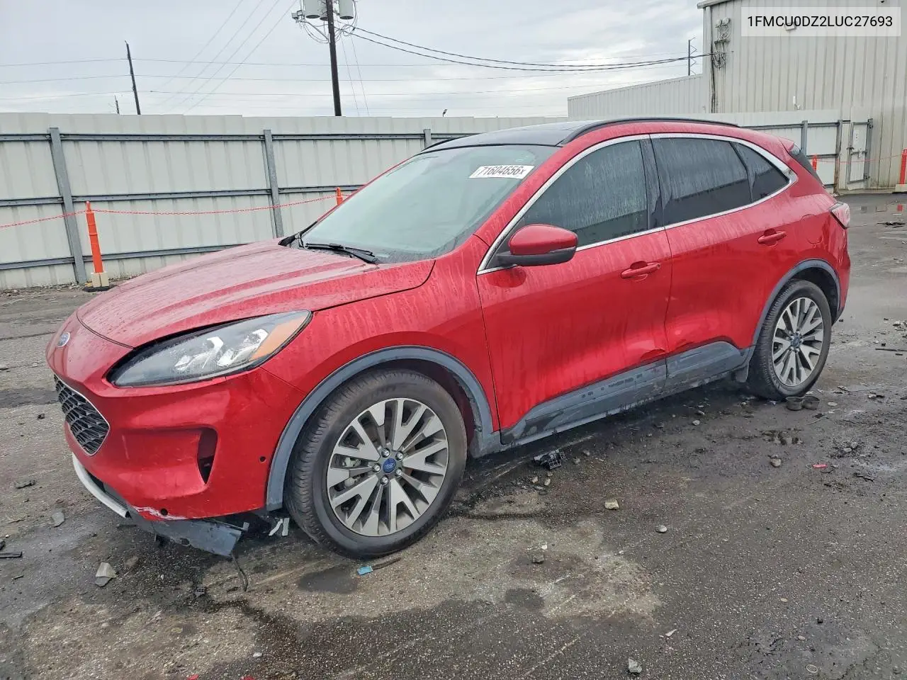 FORD ESCAPE 2020, VIN 1FMCU0DZ2LUC27693