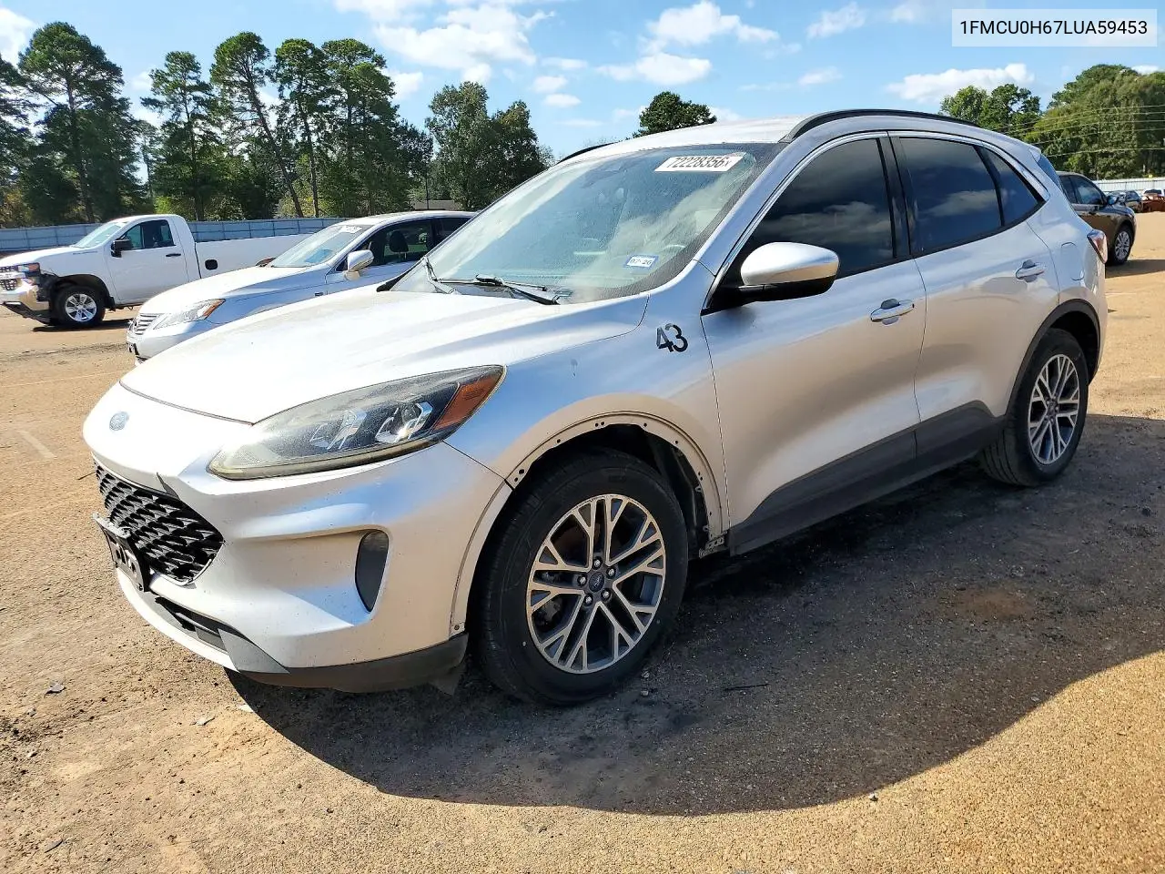 FORD ESCAPE 2020, VIN 1FMCU0H67LUA59453