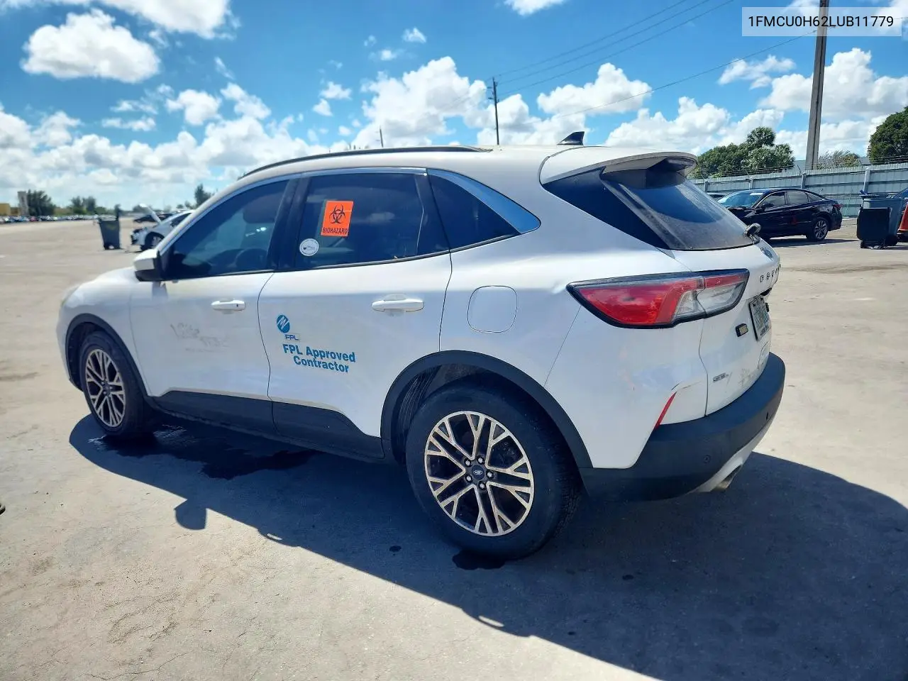 2020 FORD ESCAPE VIN 1FMCU0H62LUB11779 — фото 2