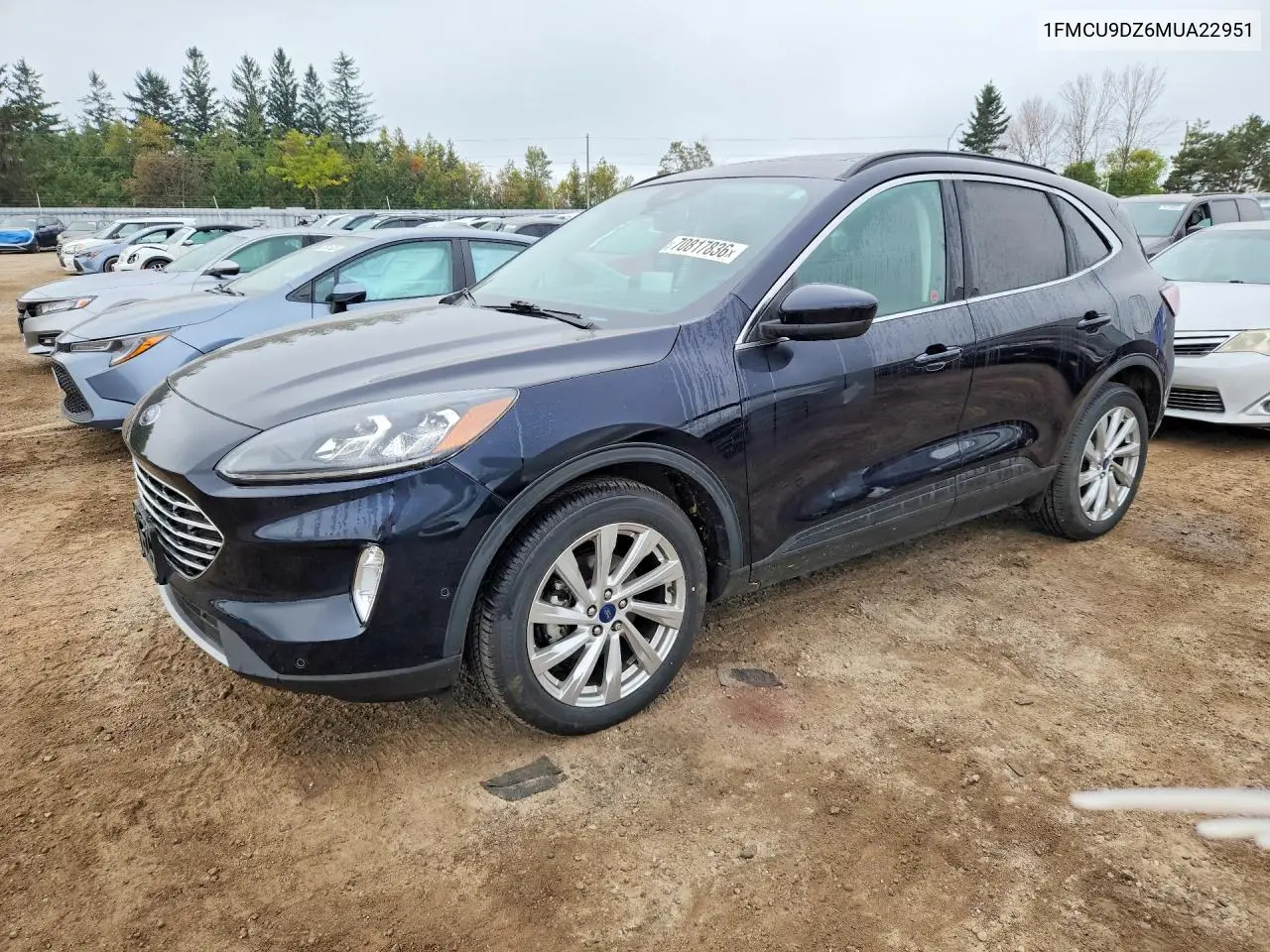 FORD ESCAPE 2021, VIN 1FMCU9DZ6MUA22951