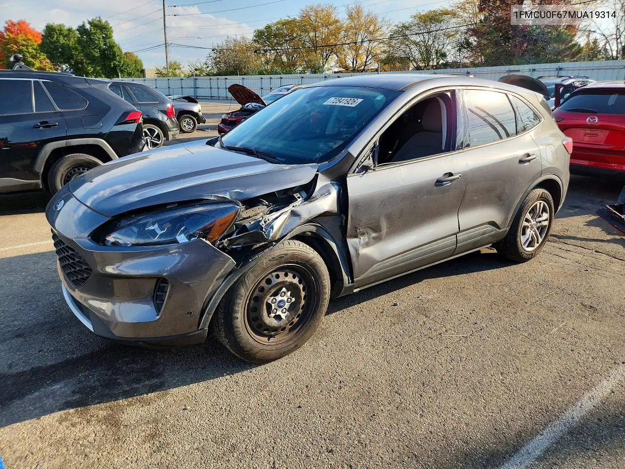 FORD ESCAPE 2021, VIN 1FMCU0F67MUA19314