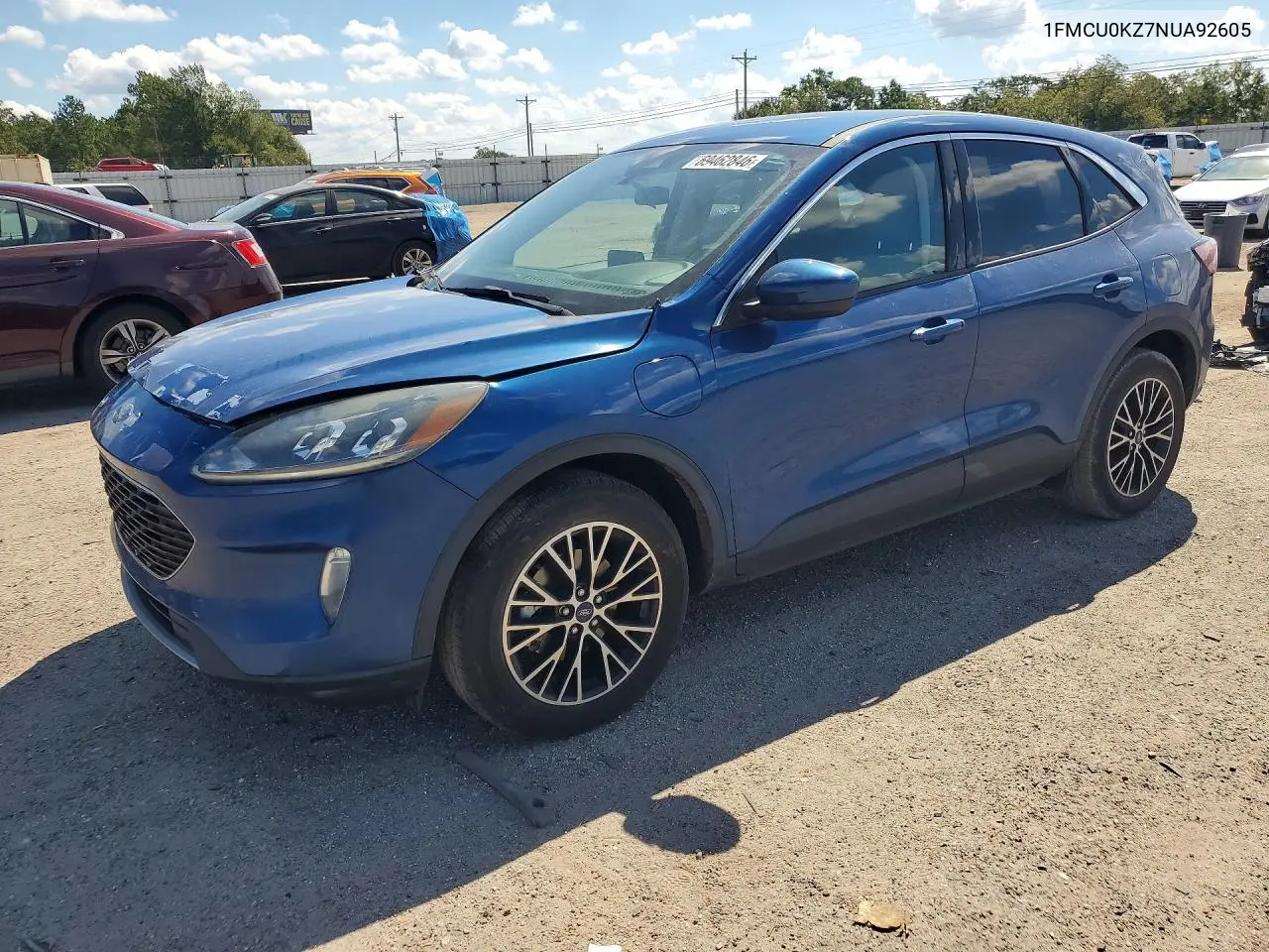 FORD ESCAPE 2022, VIN 1FMCU0KZ7NUA92605