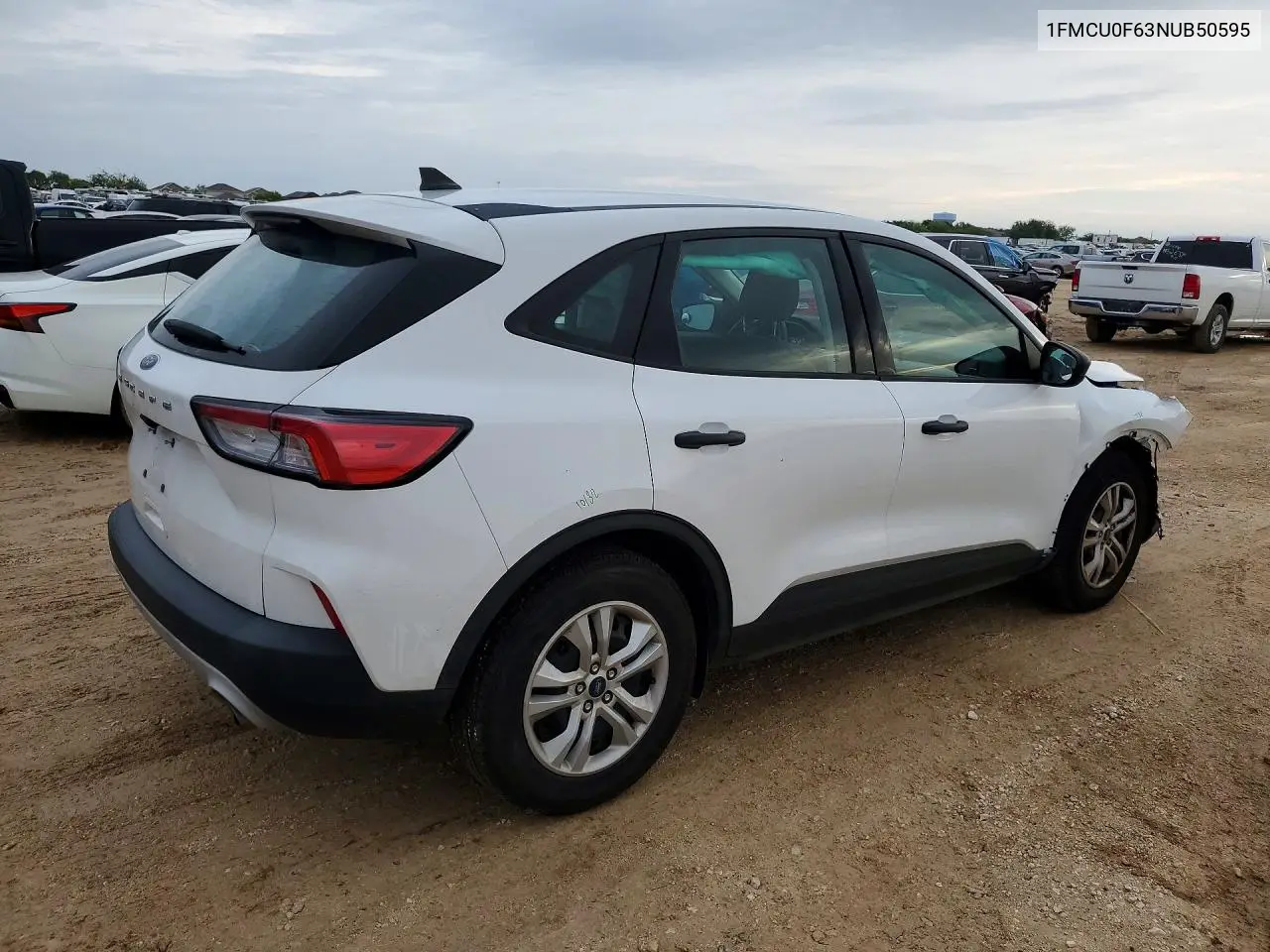 2022 FORD ESCAPE VIN 1FMCU0F63NUB50595 — фото 3