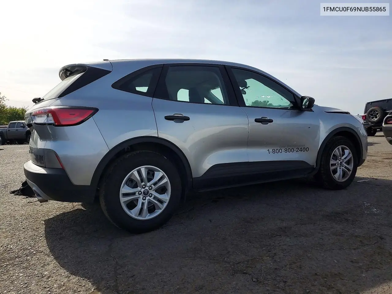 2022 FORD ESCAPE VIN 1FMCU0F69NUB55865 — фото 3